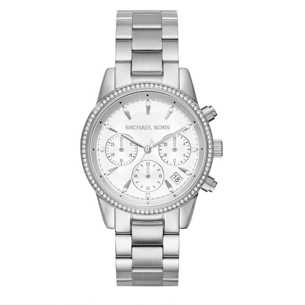 New Missing Box Michael Kors Silver Watch BEAUTIFUL